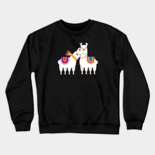 Cute llama friend Crewneck Sweatshirt